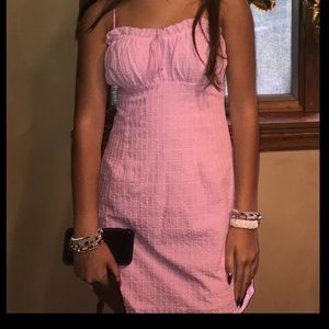 Pink eyelet dress size s